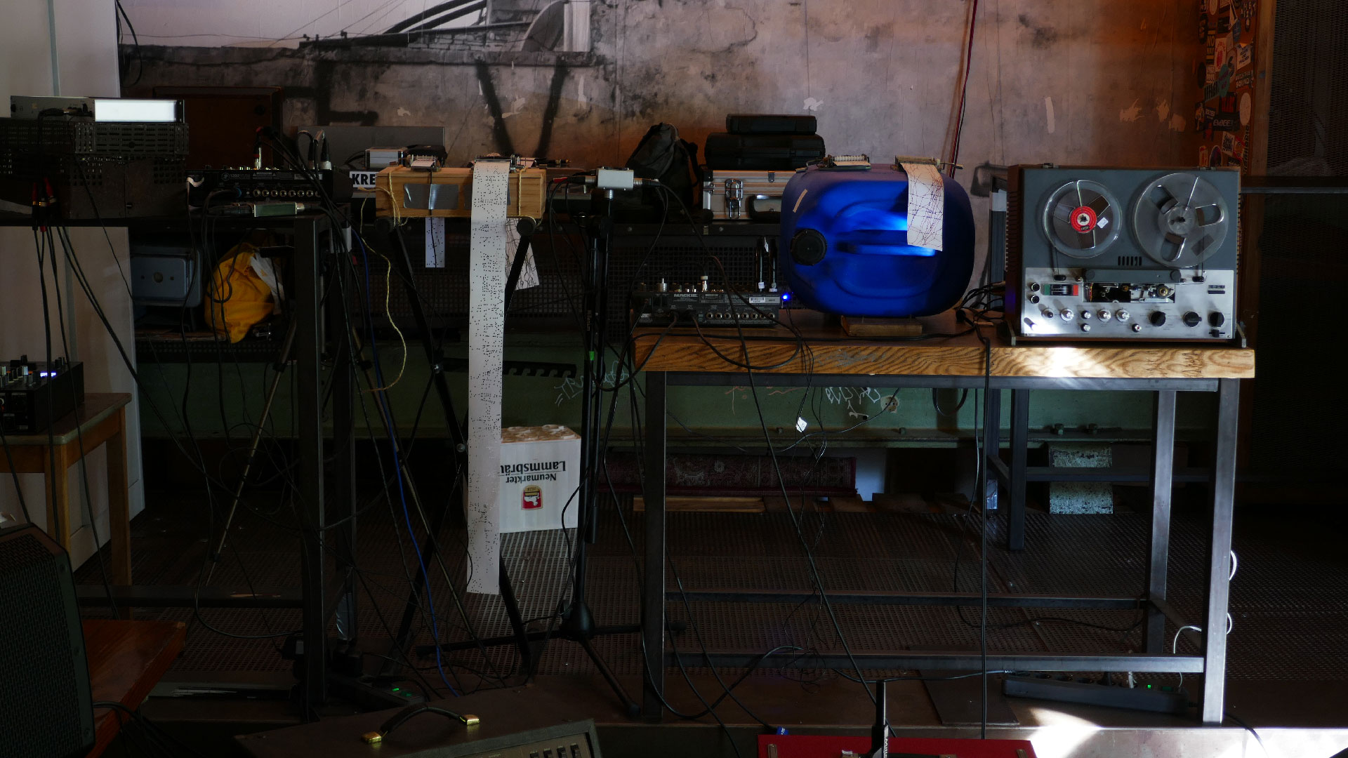 2025-07-01 Spieluhren-Quartett mit Tonband, Vocoder und Fieldrecording (soundcheck 3)